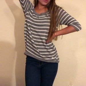 Abercrombie & Fitch Soft Striped Sweater Tee